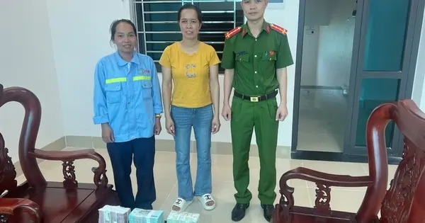 Sau khi chuyển khoản thành công gần 500 triệu đồng từ tài khoản BIDV, người phụ nữ được công an mời lên làm việc