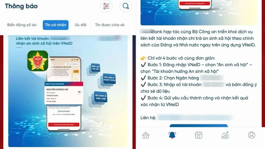 BIDV, VietinBank “chơi lớn”: Tặng thêm tiền cho khách hàng mở tài khoản mới để liên kết với VNeID