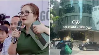 Rộ tin đồn Hoàng Hường bị b:ắt, cơ quan chức năng có mặt tại trụ sở kinh doanh dược phẩm Thiên Dược?