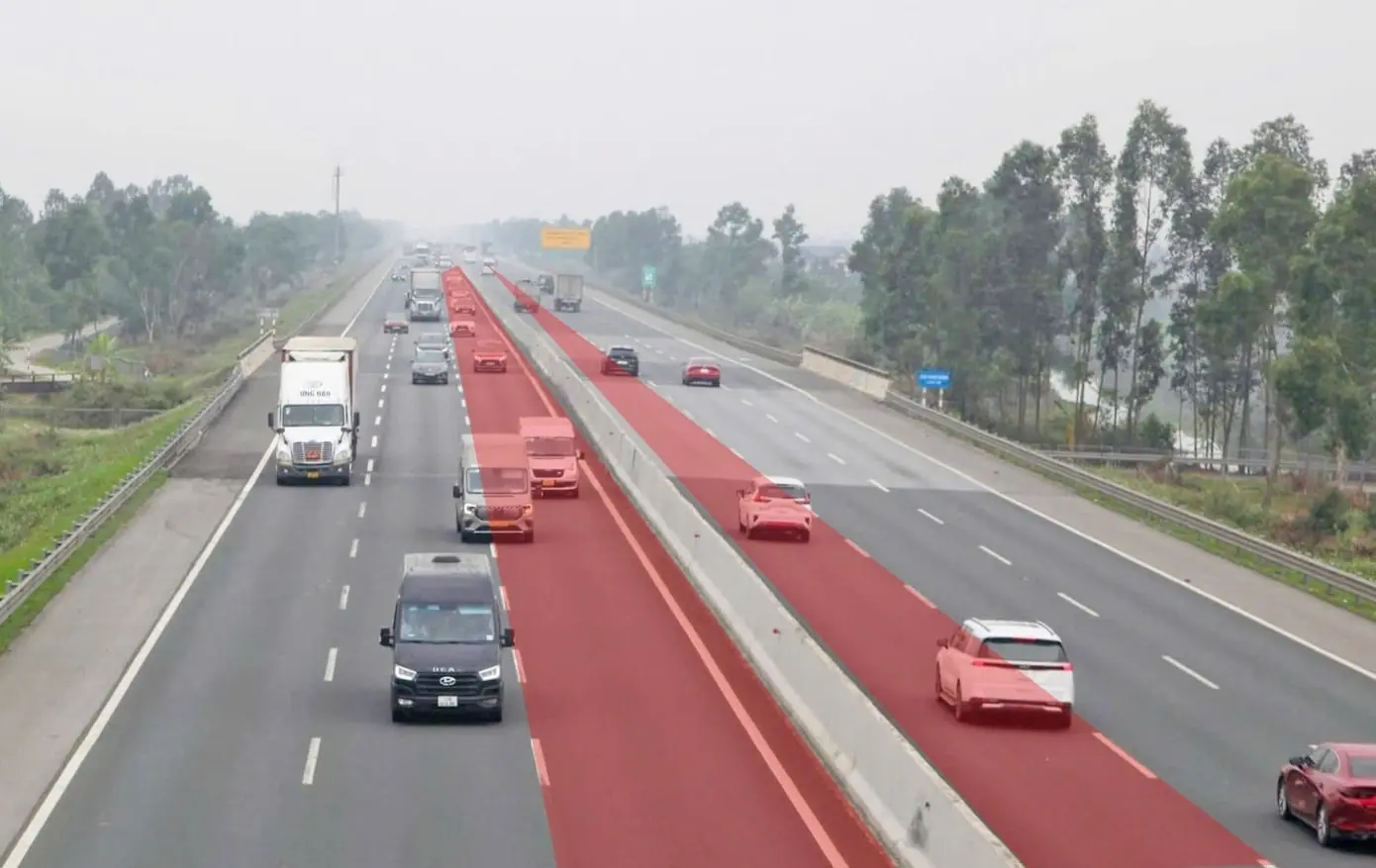 Cấm nhiều loại xe đi làn 1 cao tốc Hà Nội - Hải Phòng, Pháp Vân - Cầu Giẽ