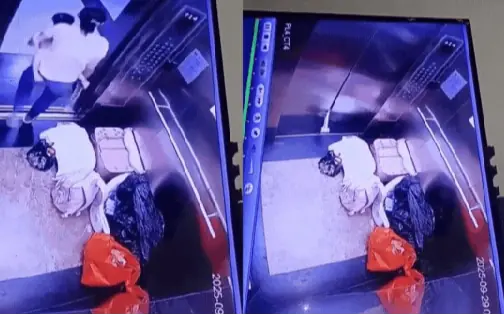 Người phụ nữ bế con nhỏ có hành động liều lĩnh tại thang máy chung cư ở Hà Nội, mẹ trẻ khiến dân mạng lo lắng khoản đề bù khủng