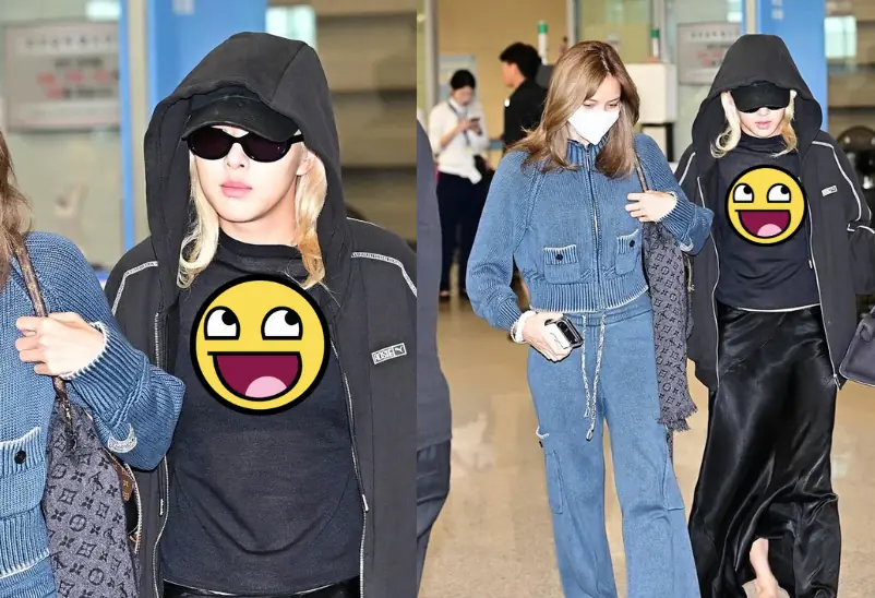 Rosé 'đốt mắt' mọi ánh nhìn với chiếc áo xuyên thấu, Lisa bị lép vế ngay tại sân bay