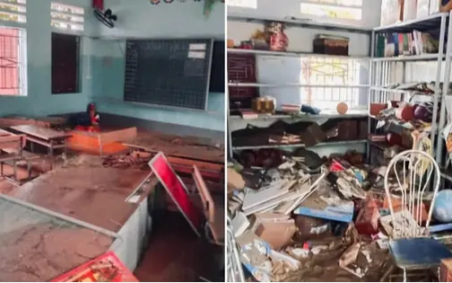 405 học sinh một ngôi trường không còn sách vở để học sau mưa lũ, hình ảnh khiến người mạnh mẽ nhất cũng xót xa