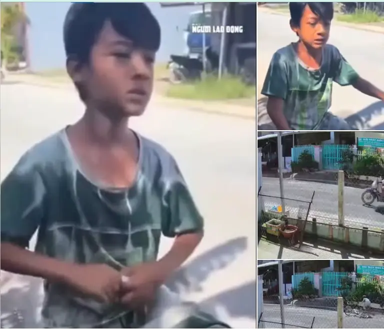 Vụ bé trai ngã chảy máu vì đạp xe đuổi theo người cướp 140 vé số: Camera hé lộ người khả nghi