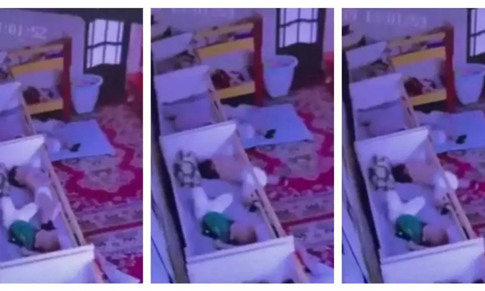 Camera trường mẫu giáo ghi lại cảnh ngủ trưa ki:nh ho:àng: Bé trai 2 tuổi gi:ãy gi:ụa rồi TV sau 30 phút, cha mẹ đặc biệt lưu ý