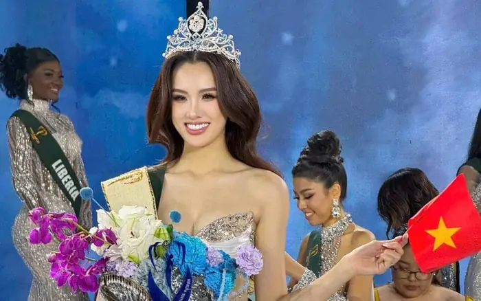 Ngỡ ngàng nhan sắc người đẹp Việt vừa đăng quang Á hậu 2 Miss Earth