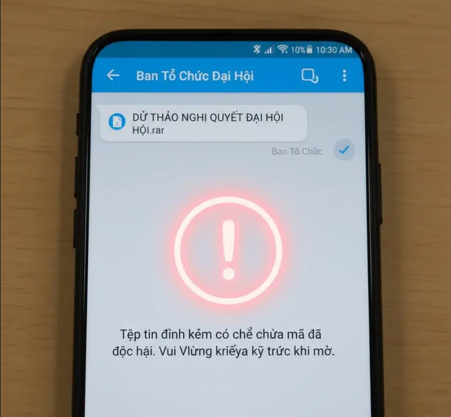 Nhận tin nhắn này trên Zalo, xóa ngay nếu không muốn mất sạch tiền trong tài khoản