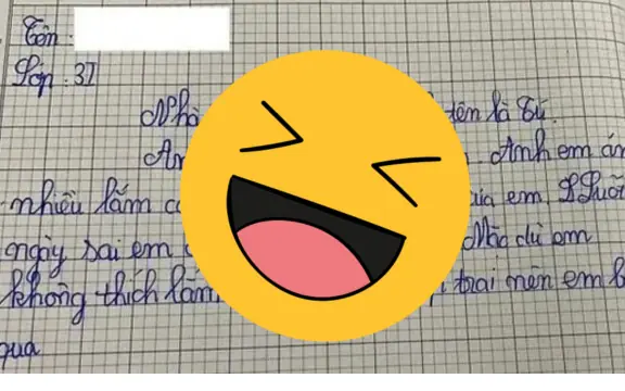 Bài văn tả anh trai của học sinh lớp 3 khiến cả nhà nóng mặt, đến đoạn kết thì đồng loạt ngã ngửa