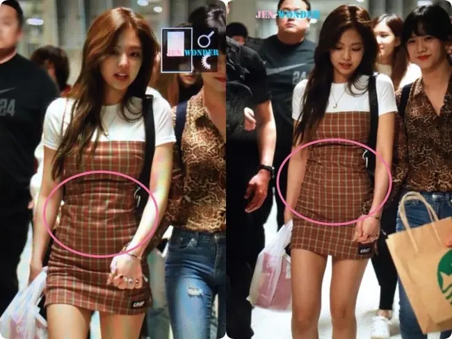 Jennie gây chú ý khi để l:ộ ngấn mỡ ở hậu trường