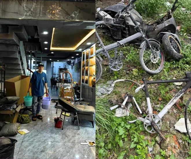 Nam ca sĩ Vbiz bị cháy nhà 4 tầng, thiệt hại tài sản nặng nề, phải đi ăn ngủ nhờ hàng xóm