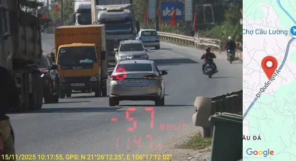 Điểm danh chủ xe bị phạt nguội lỗi quá tốc độ cuối tháng 11