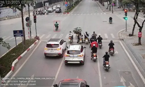 Những xe vi phạm giao thông do camera AI phát hiện ngày 27-28/12