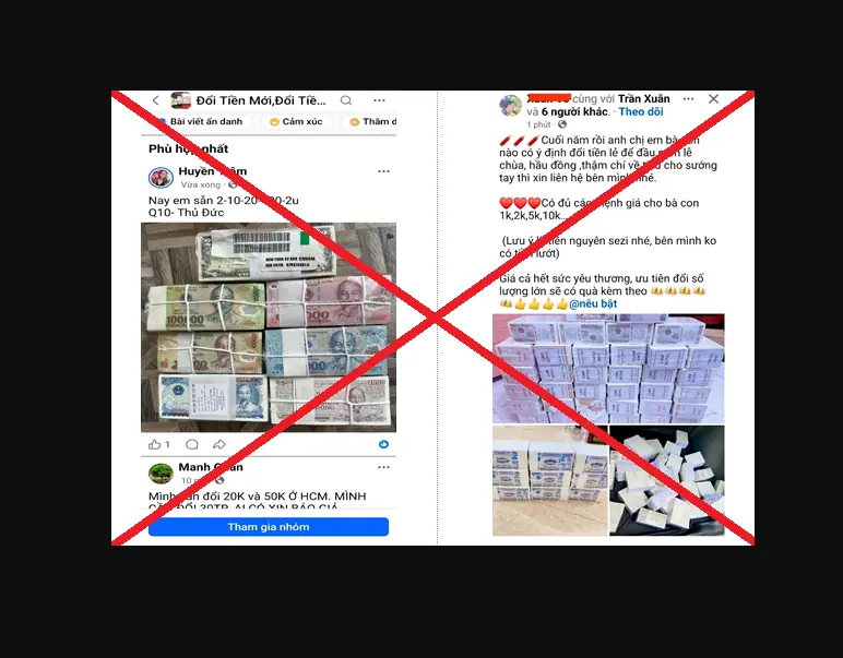 Công an cảnh báo nóng đến người có ý định đổi tiền lẻ, tiền mới để lì xì dịp Tết